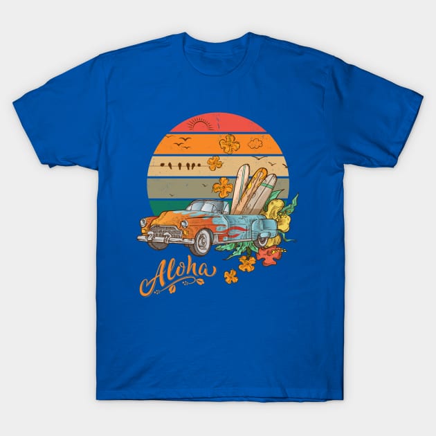 Aloha Vintage Hawaii Convertible T-Shirt by soulfulprintss8